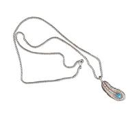 Wkldjf Collar con colgante de plata gótica, joyería para el cuello para fiestas y festivales, collar de aleación de moda