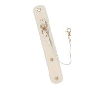 Wkldjf Correa de piel sintética para guantes, con cierre para bolso, sombrero, toalla, camping, turismo, mujer, bolsa de regalo de piel sintética, White