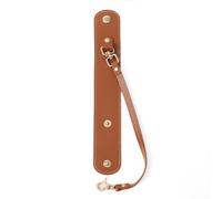 Wkldjf Correa de piel sintética para guantes, con cierre para bolso, sombrero, toalla, camping, turismo, mujer, bolsa de regalo de piel sintética, Brown