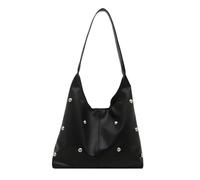 Wkldjf Crescents - Bolsos de hombro para mujer, con hebilla y hebilla, Black, One Size