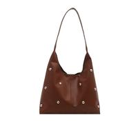 Wkldjf Crescents - Bolsos de hombro para mujer, con hebilla y hebilla, Brown, One Size