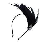 Wkldjf Diadema de plumas para carnaval, celebración, para mujer, juego de rol, Mardi Gras
