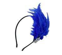 Wkldjf Diadema de plumas para carnaval, celebración, para mujer, juego de rol, Mardi Gras