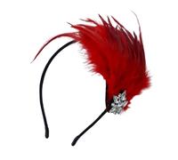 Wkldjf Diadema de plumas para carnaval, celebración, para mujer, juego de rol, Mardi Gras