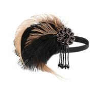 Wkldjf Diadema para el pelo para mujer, para fiestas, maquillaje, fiestas, bailes de máscaras, de los años 20