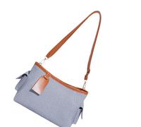 Wkldjf Elegante bolsa de hombro individual de gran tamaño con múltiples compartimentos, práctica bolsa cruzada de poliuretano para el trabajo, viajes y uso diario, bolsa organizada para mamá, Blue