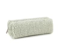 Wkldjf Estuche de felpa para bolígrafos, estuche de felpa con compartimento grande con cremallera, organizador de bolígrafos, bolsa de maquillaje de viaje para estudiantes, mujeres y niñas