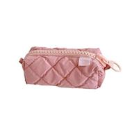 Wkldjf Estuche grande para bolígrafos, estuche grande de poliéster y algodón, organizador de bolígrafos, bolsa de almacenamiento con cremallera, bolsa de maquillaje de viaje para oficina y escuela,