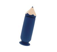 Wkldjf Estuche para bolígrafos, estuche con ventosa, bolsas de silicona para bolígrafos, bolsa telescópica, soporte para bolígrafos, gran capacidad para estudiantes, azul marino, 8.58x2.73in