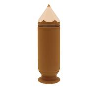 Wkldjf Estuche para bolígrafos, estuche con ventosa, bolsas de silicona para bolígrafos, bolsa telescópica, soporte para bolígrafos, gran capacidad para estudiantes, Brown, 8.58x2.73in