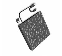 Wkldjf Grabadores de DVD externos de dos puertos, interfaces USB tipo C, 24 CD, 8 grabadores para PC, portátil, CDs/reproductor externo con USB C