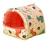 Wkldjf Hamster Hamster Cama Juguete Pequeño Escondite de Animales Casa Preciosa Impresión Colgante Hábitat Decoración para Mascotas Lavable Hamaca Animales Colgantes Mascotas