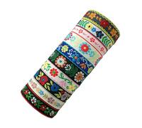 Wkldjf Juego de 10 pulseras tejidas multicolor de la amistad, bohemias, hechas a mano, pulseras trenzadas coloridas con adornos