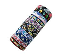 Wkldjf Juego de 10 pulseras tejidas multicolor de la amistad, bohemias, hechas a mano, pulseras trenzadas coloridas con adornos
