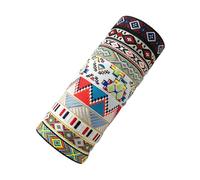 Wkldjf Juego de 10 pulseras tejidas multicolor de la amistad, bohemias, hechas a mano, pulseras trenzadas coloridas con adornos