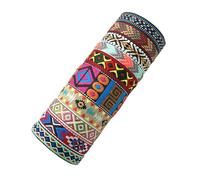 Wkldjf Juego de 10 pulseras tejidas multicolor de la amistad, bohemias, hechas a mano, pulseras trenzadas coloridas con adornos