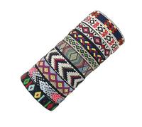 Wkldjf Juego de 10 pulseras tejidas multicolor de la amistad, bohemias, hechas a mano, pulseras trenzadas coloridas con adornos