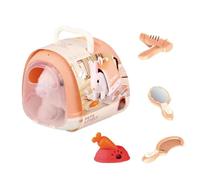 Wkldjf Juguete electrónico de peluche para mascotas, conejo robótico para niños pequeños, juego de rol de aprendizaje temprano, criar un animal