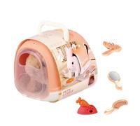 Wkldjf Juguete electrónico de peluche para mascotas, conejo robótico para niños pequeños, juego de rol de aprendizaje temprano, criar un animal