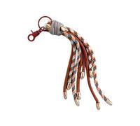 Wkldjf Llavero de cordón trenzado para colgar con flecos, accesorios hechos a mano para entusiastas de la moda, rosso, Talla única