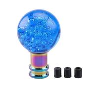 Wkldjf Mango ergonómico de cristal para palanca de cambios, mango ergonómico, incluye múltiples adaptadores, accesorio de coche, fácil instalación, perilla de palanca de cambios