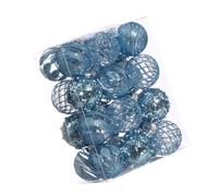 Wkldjf Paquete de 24 globos colgantes de poliestireno para árbol de Navidad para decoración interior de vacaciones