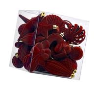 Wkldjf Paquete de 28 adornos únicos de bolas de Navidad con fieltro festivo y diseño para decoraciones de árbol de Navidad