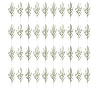 Wkldjf Paquete de 40 ramas de pino de Navidad con textura realista para decoraciones navideñas, diseño resistente para uso en interiores y exteriores