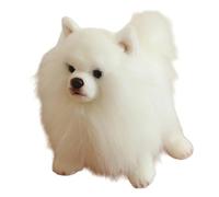 Wkldjf Peluche De Pomerania Muñeco De Juguete De Peluche Cachorro Relajante para Decoración De Habitación De Niños Sofá Almohada De Escritorio Muñeco De Perro De Peluche