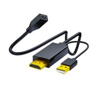 Wkldjf Plug And Play HDTV a Miniatura DP Cable convertidor compatible con resolución de 3840 x 2160 para PC/portátil a monitores