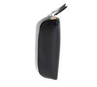 Wkldjf Práctico estuche de piel sintética de gran capacidad para lápices, suministros de oficina y escuela, bolsa de piel sintética de gran capacidad, Black