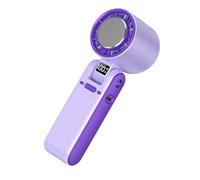 Wkldjf Práctico ventilador de escritorio pequeño cómodo con pantalla LED para colgar en la oficina, dispositivo recargable de refrigeración por aire, adecuado para colgar en el hogar, portátil