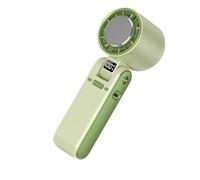 Wkldjf Práctico ventilador de escritorio pequeño cómodo con pantalla LED para colgar en la oficina, dispositivo recargable de refrigeración por aire, adecuado para colgar en el hogar, portátil