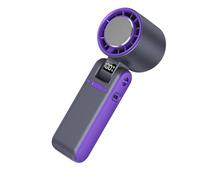 Wkldjf Práctico ventilador de escritorio pequeño cómodo con pantalla LED para colgar en la oficina, dispositivo recargable de refrigeración por aire, adecuado para colgar en el hogar, portátil