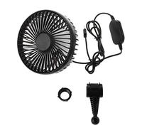 Wkldjf - Respaldo de coche de 5 pulgadas para reposacabezas de asiento, ventilador USB de 3 velocidades de 5 V con ventilador de refrigeración de aire para el hogar, viaje, coche, camión, collar