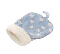 Wkldjf Saco de dormir de lana de cordero para mascotas, cálido y cómodo, manta duradera para cachorros, gatos, conejos, aseo de mascotas, cama de salón