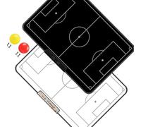 Wkldjf Tabla de entrenamiento resistente a los golpes de 16 pulgadas para estrategias de baloncesto, incluyendo diseño estándar de canchas para uso en interiores y exteriores