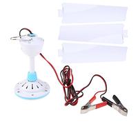 Wkldjf Ventilador de techo de 12 V, ventilador colgante para camping, tienda de campaña al aire libre, cama, ventilador USB para escritorio, ventilador de mano, portátil, silencioso, recargable