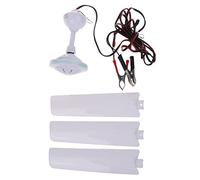 Wkldjf - Ventilador de techo multiusos de 19.7 pulgadas/27.5 pulgadas DC12 V con clip para automóvil, ventilador portátil para vehículos utilitarios y campistas, ventilador de techo con pilas para