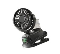 Wkldjf Ventilador silencioso con clip USB, ventilador de mesa portátil, ventilador de mesita de noche, ajuste de 4 velocidades, adecuado para dormitorio, oficina y escuela