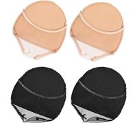 WKRTDY Almohadillas Metatarsianas - Set de 4 Calcetines con Forro de Media Palma para Aliviar la Presión en el Antepié y el Talón, para Zapatos de Tacón Alto - Almohadillas Reutilizables para Mujeres