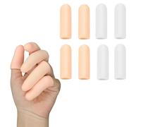 WKRTDY Protector de Dedos Gel, Set de 8 Piezas de Fundas para Dedos, Manga de Dedos de Gel, Protección para Dedos, Protector Dedos Mano, Ideal para Ejercicios y Tareas Diarias,