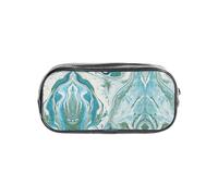 WKSZCYHLKL Estuche transparente con estampado | 22 x 4 x 10,5 cm, elegante, práctico y transparente, almacenamiento versátil para artículos de papelería, artículos de tocador, maquillaje, viajes y