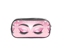 WKSZCYHLKL Estuche transparente con estampado | 22 x 4 x 10,5 cm, elegante, práctico y transparente, almacenamiento versátil para artículos de papelería, artículos de tocador, maquillaje, viajes y