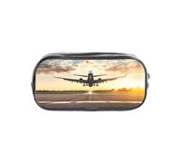 WKSZCYHLKL Estuche transparente con estampado | 22 x 4 x 10,5 cm, elegante, práctico y transparente, almacenamiento versátil para artículos de papelería, artículos de tocador, maquillaje, viajes y