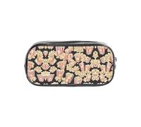 WKSZCYHLKL Estuche transparente con estampado | 22 x 4 x 10,5 cm, elegante, práctico y transparente, almacenamiento versátil para artículos de papelería, artículos de tocador, maquillaje, viajes y