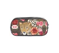 WKSZCYHLKL Estuche transparente con estampado | 22 x 4 x 10,5 cm, elegante, práctico y transparente, almacenamiento versátil para artículos de papelería, artículos de tocador, maquillaje, viajes y