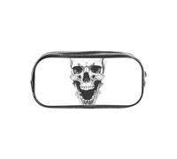 WKSZCYHLKL Estuche transparente con estampado | 22 x 4 x 10,5 cm, elegante, práctico y transparente, almacenamiento versátil para artículos de papelería, artículos de tocador, maquillaje, viajes y