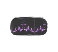 WKSZCYHLKL Estuche transparente con estampado | 22 x 4 x 10,5 cm, elegante, práctico y transparente, almacenamiento versátil para artículos de papelería, artículos de tocador, maquillaje, viajes y