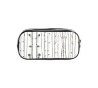 WKSZCYHLKL Estuche transparente con estampado | 22 x 4 x 10,5 cm, elegante, práctico y transparente, almacenamiento versátil para artículos de papelería, artículos de tocador, maquillaje, viajes y